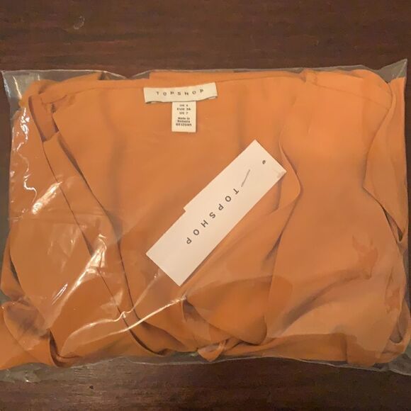 NWT TOPSHOP Tiffany Knot Mini Dress US 2 - Picture 4 of 5